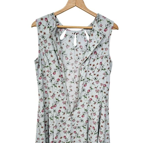 Danny Nicole Y2K Coquette Dress Size 14 Green Floral Cutout Spring Easter - Picture 5 of 10